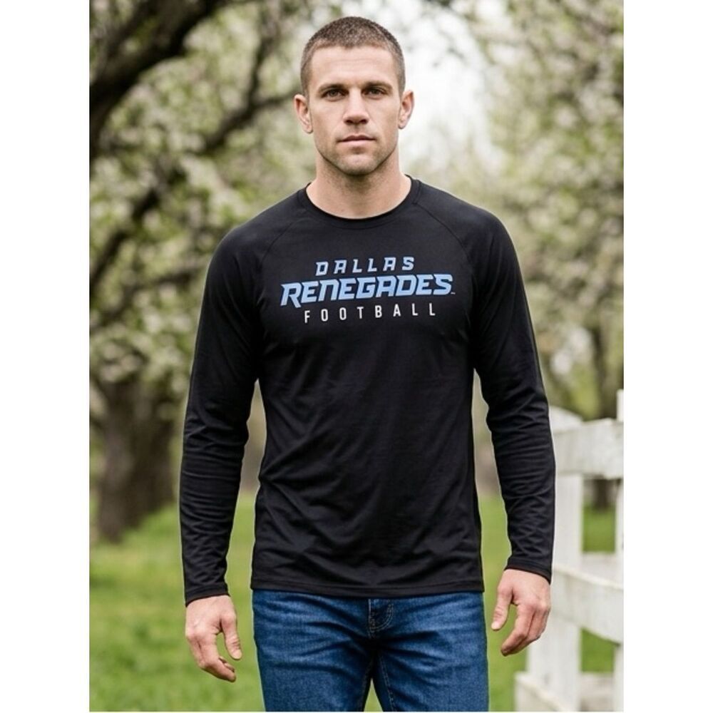 NEW Unisex Blue Long Sleeve XFL Dallas Renegades - Size M